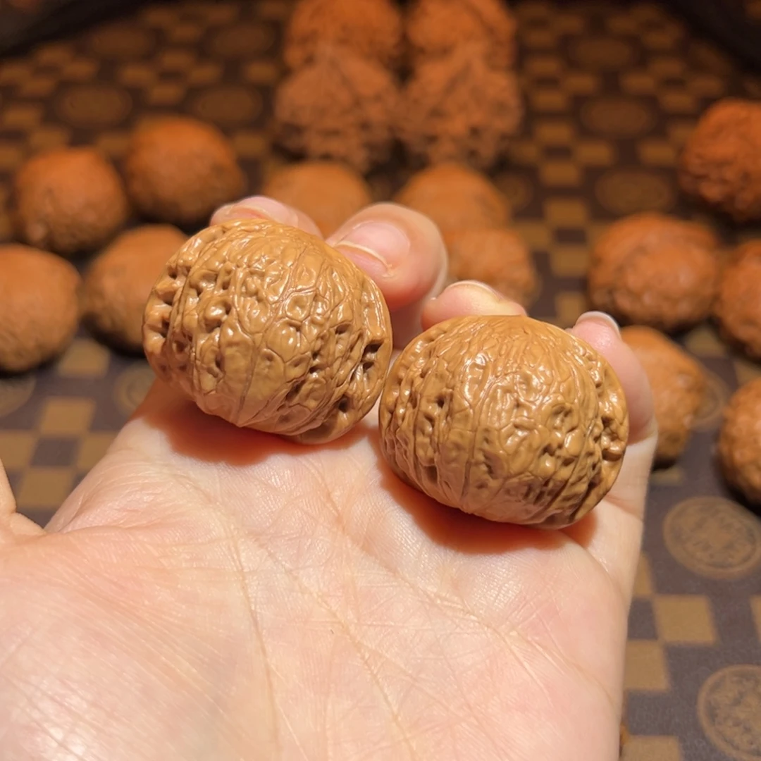 文玩核桃把件35铁锤