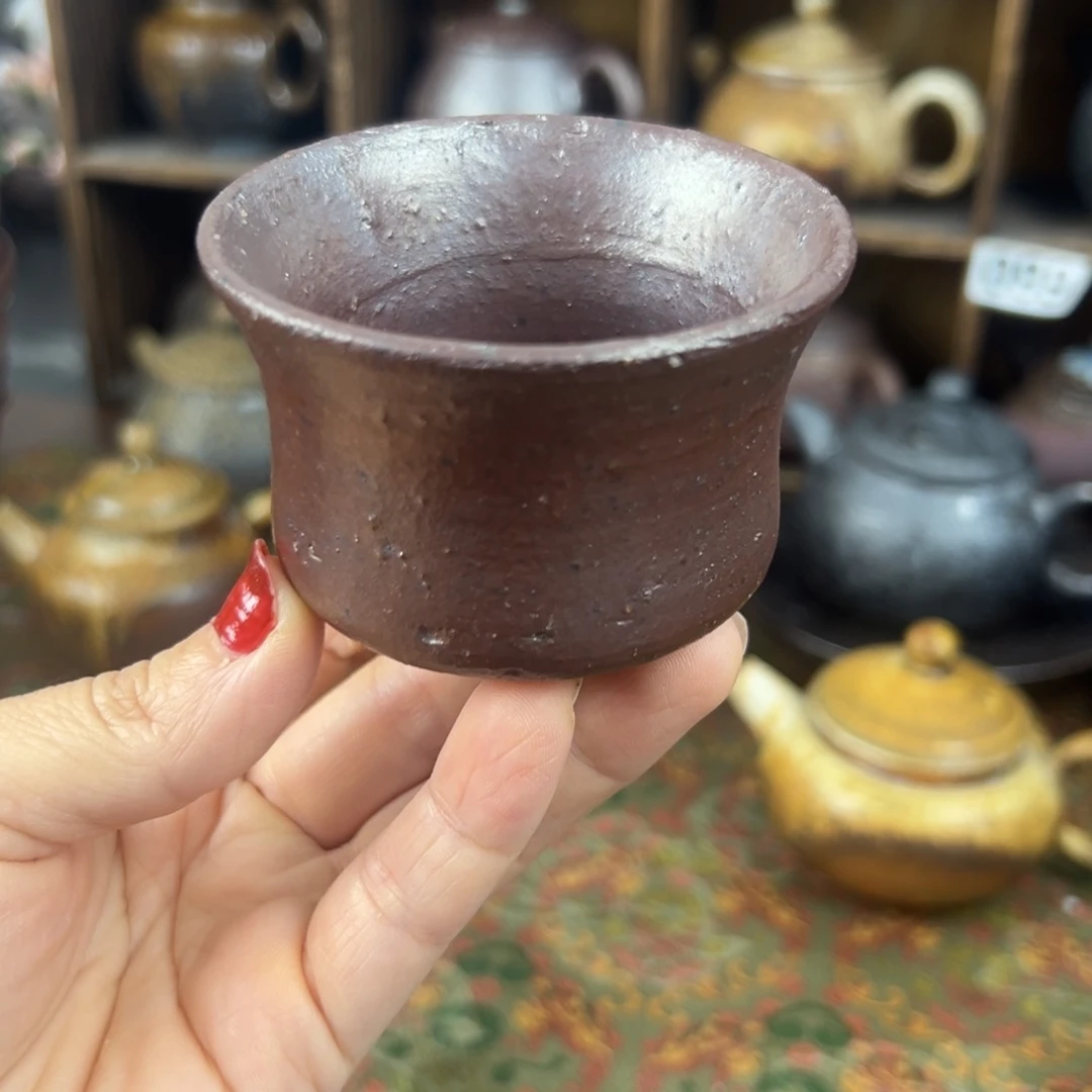 主人杯柴烧茶器主人杯