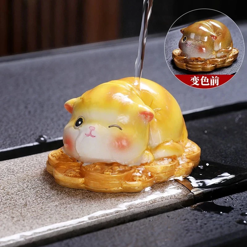 猫咪变色茶宠摆件lm