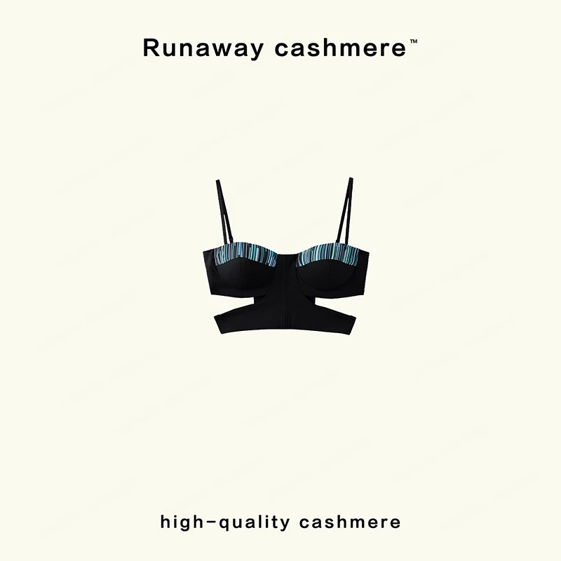 【RUNAWAY】海边条纹抹胸吊带