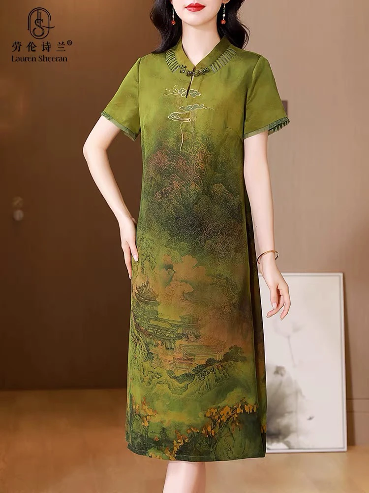 断码短号少量真丝连衣裙