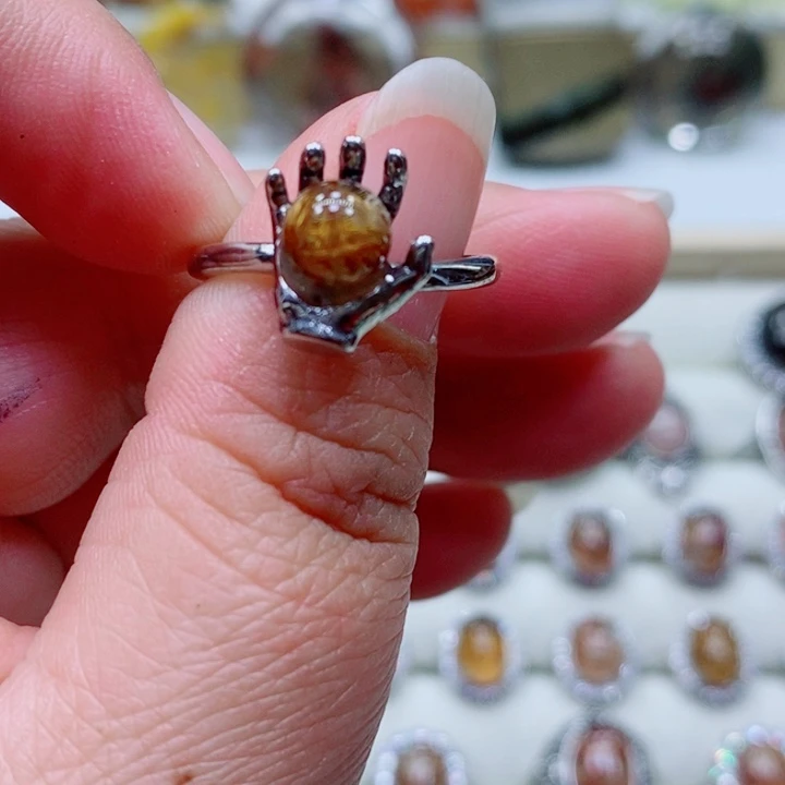 水晶戒指未镶嵌水晶