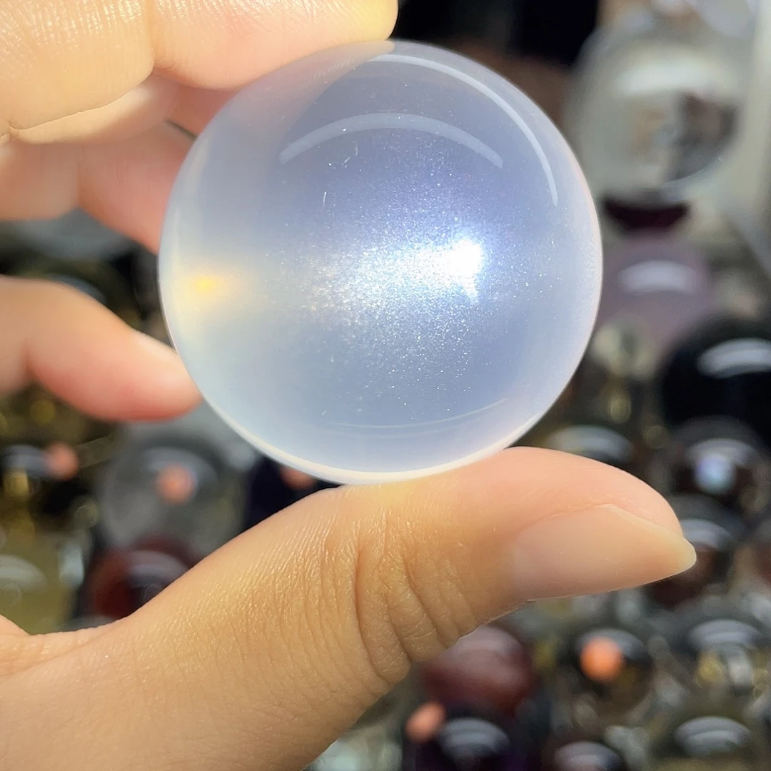 未镶嵌珠宝半成品水晶净体奶白43金沙