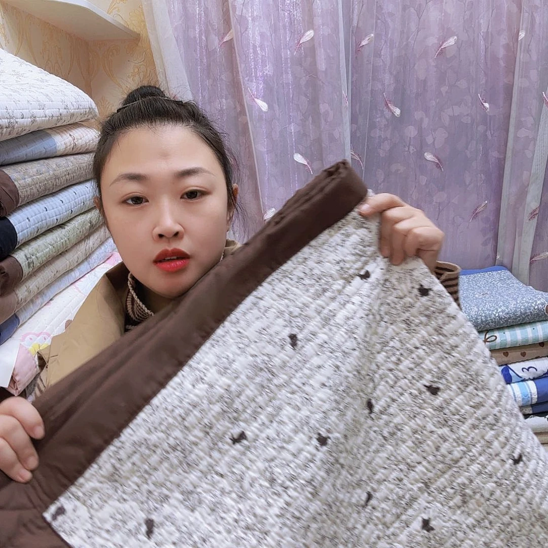 水洗布1.5/2.25孤品微瑕咖色碎花兔子