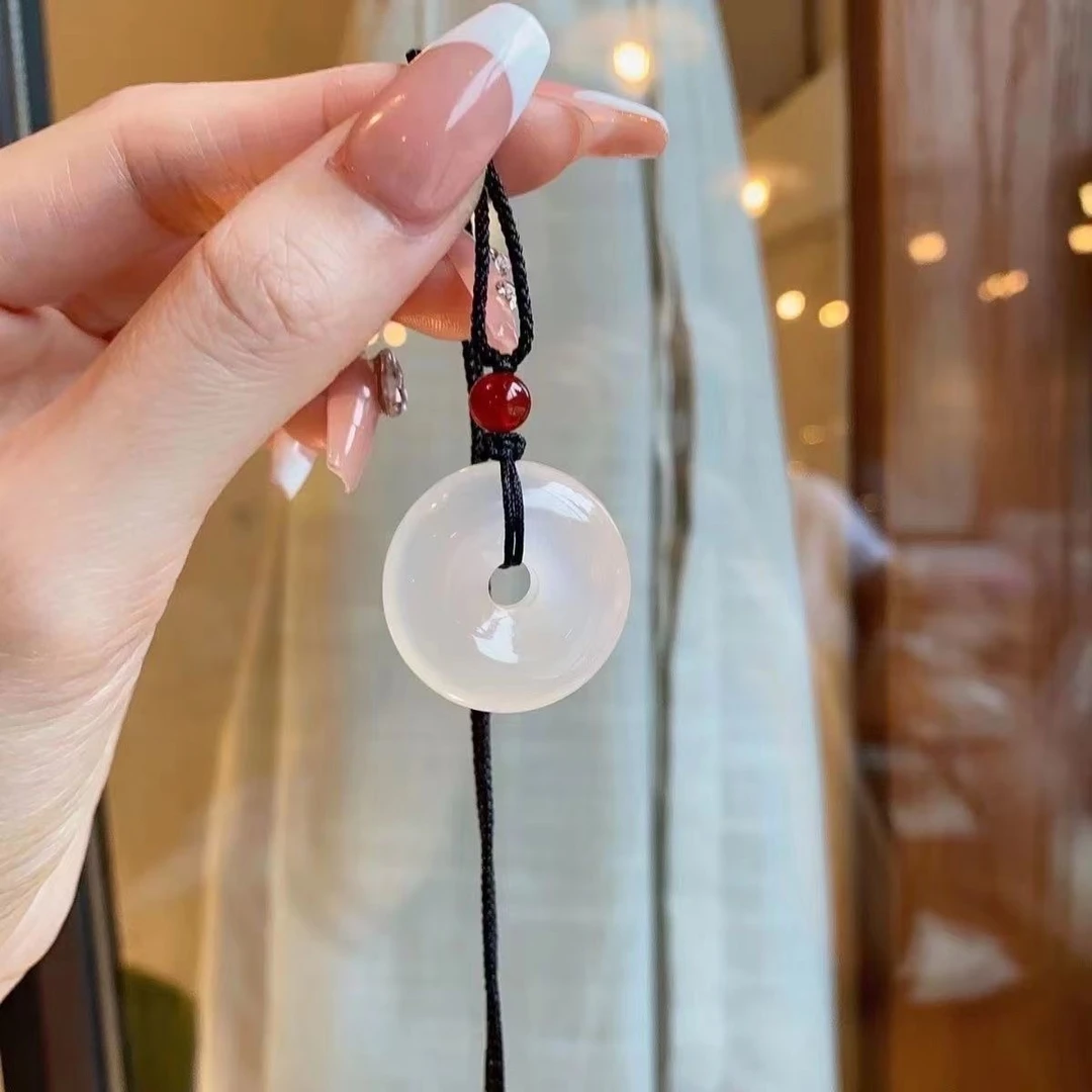 【手镯之星】天然玉髓平安扣吊坠（多样性发货）