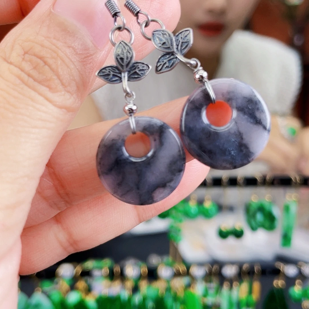 未镶嵌翡翠耳饰饰品