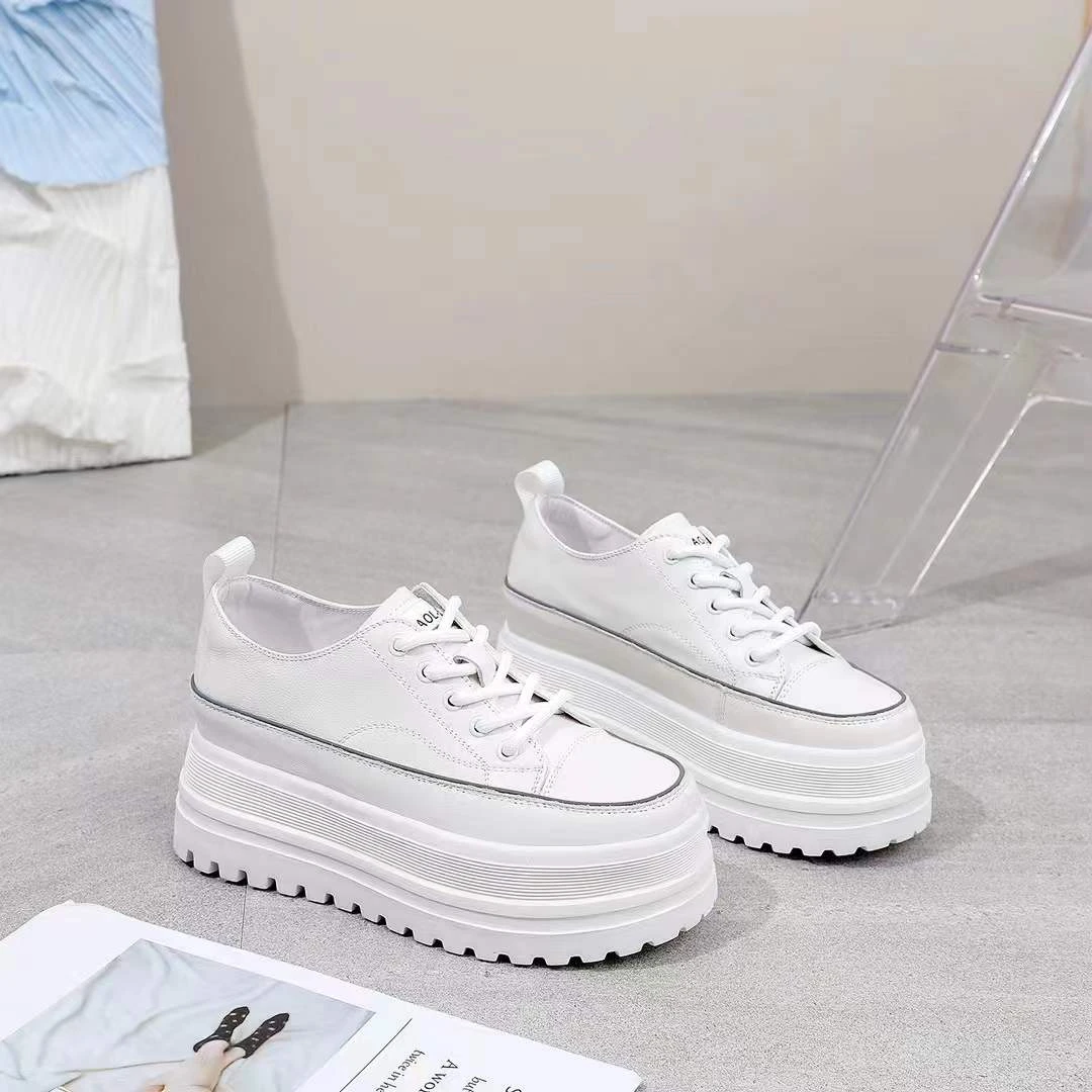 大厂出品76312时尚休闲鞋运动秋季休闲风百搭系带机能风平跟