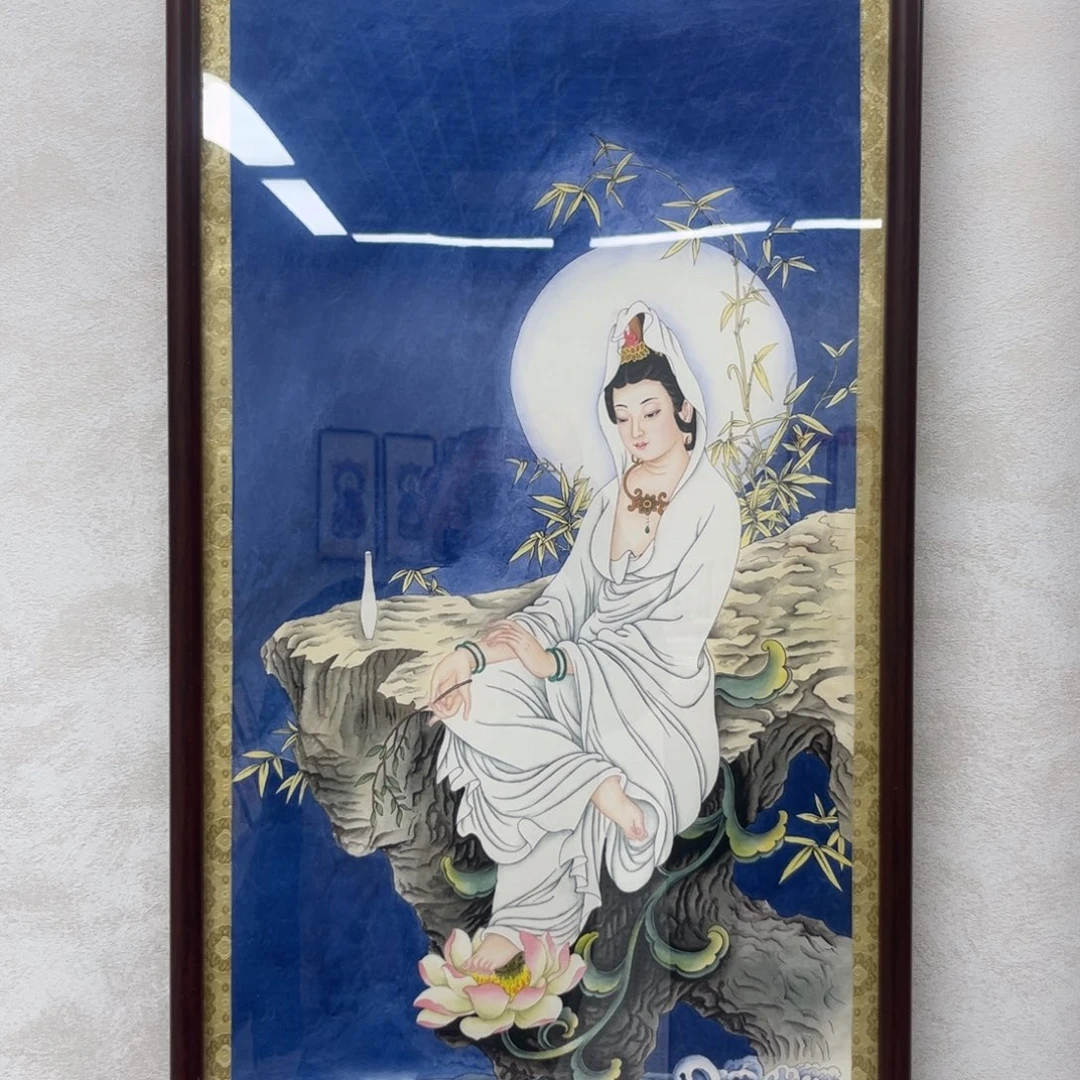 花****国画观自在菩萨11大尺寸