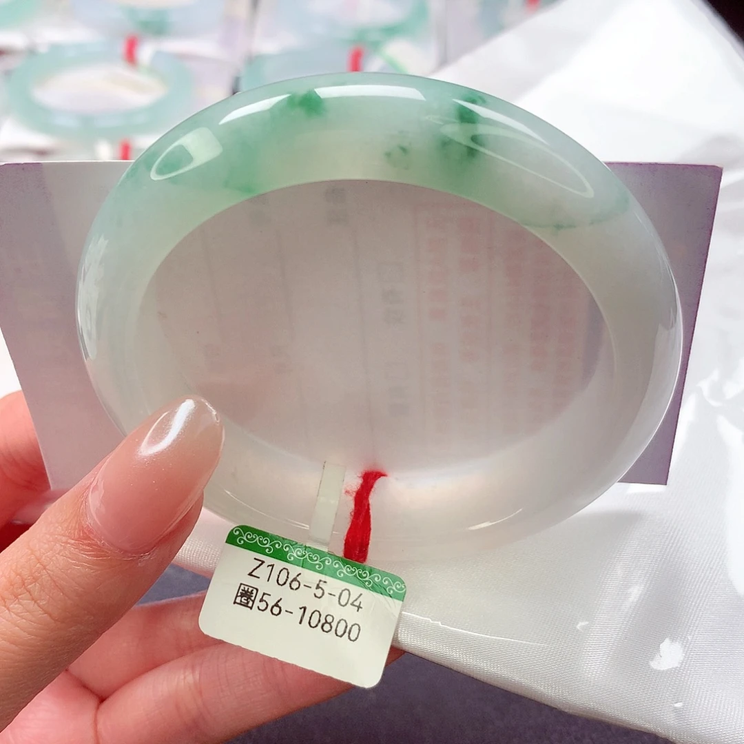 翡翠未镶嵌手镯缅甸天然a货翡翠手镯