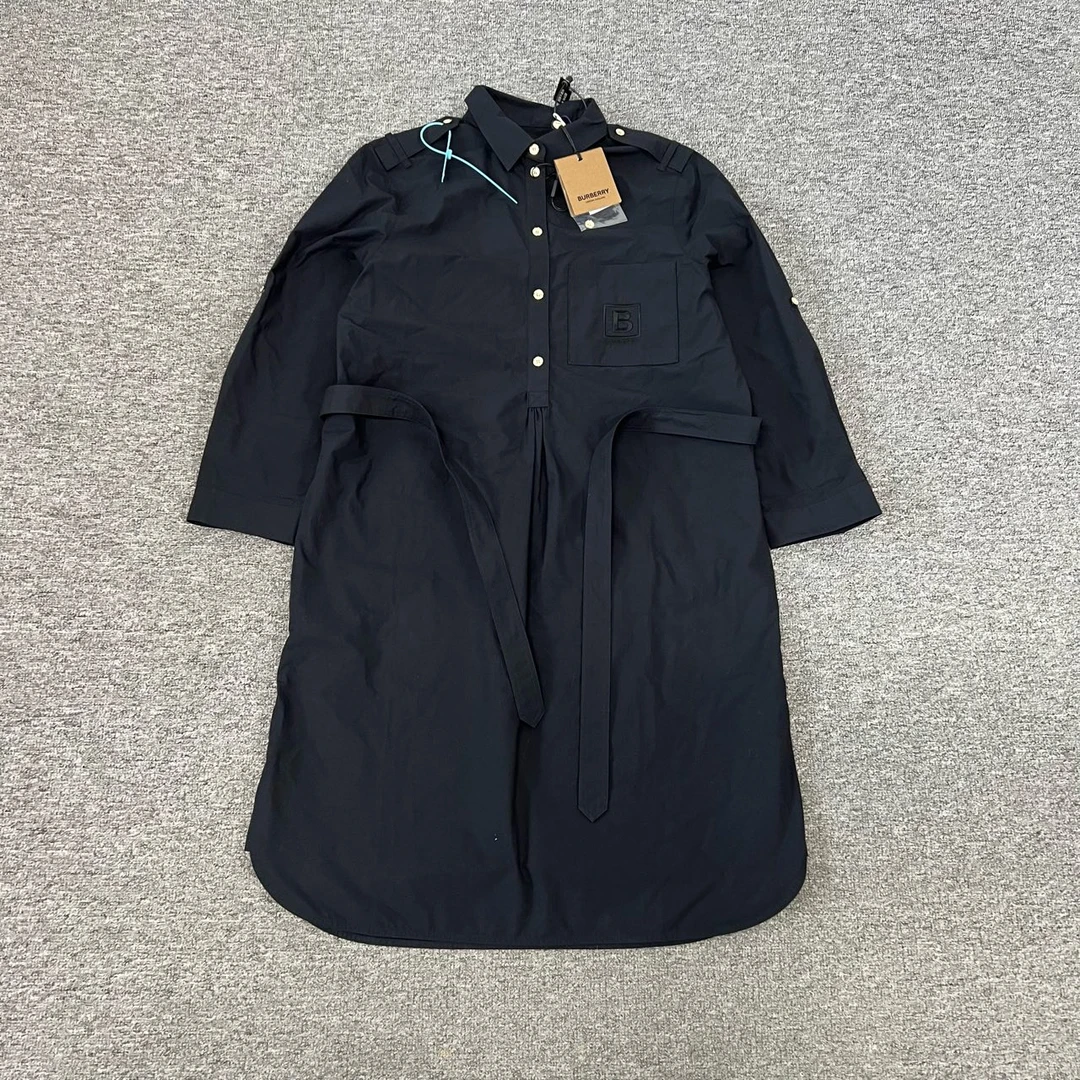 99新 BURBERRY/博柏利 burberry 连衣裙 uk10 带吊牌