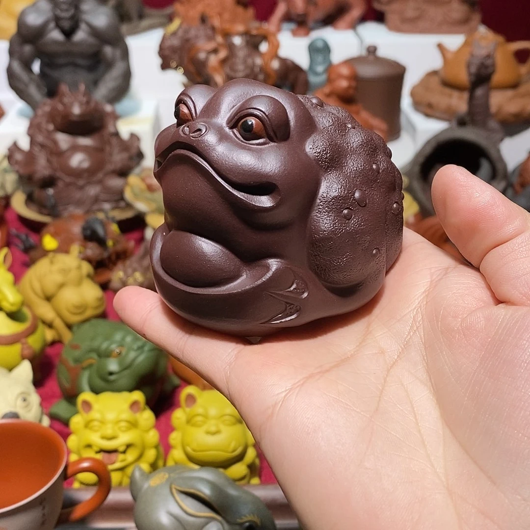 紫砂茶宠宜兴紫砂金蟾