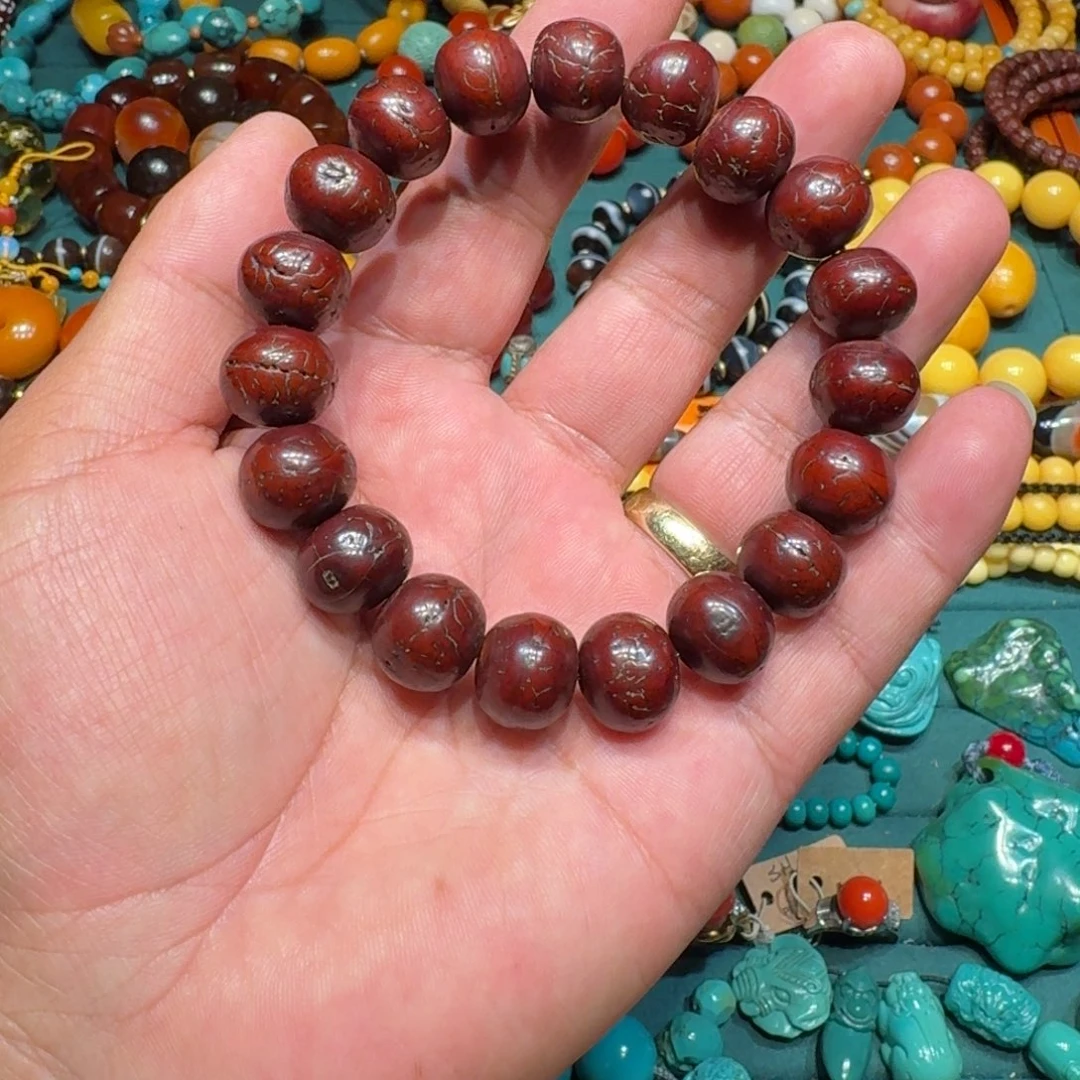 吊坠猴头核桃凤眼手串