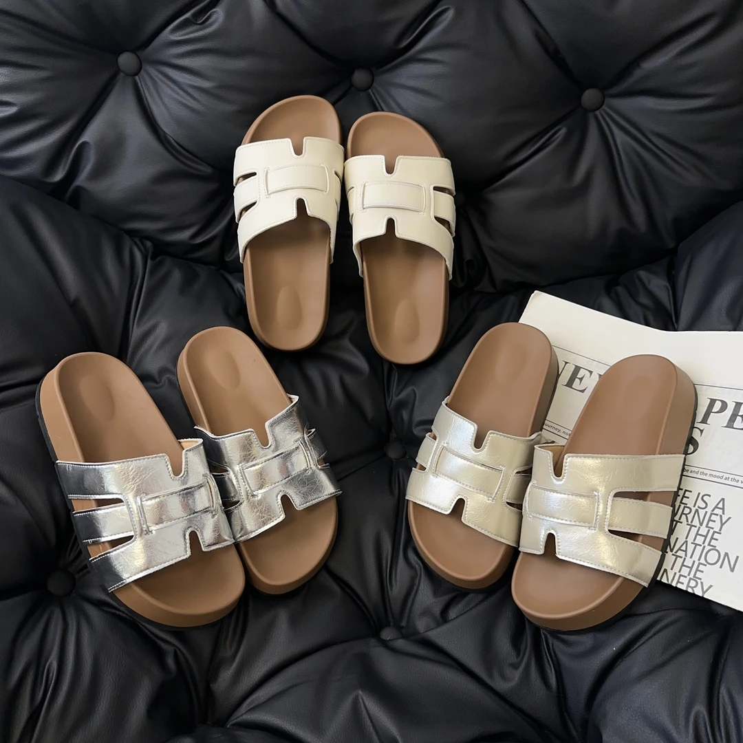 2025夏季新款时尚休闲软底厚底外穿欧若风拖鞋