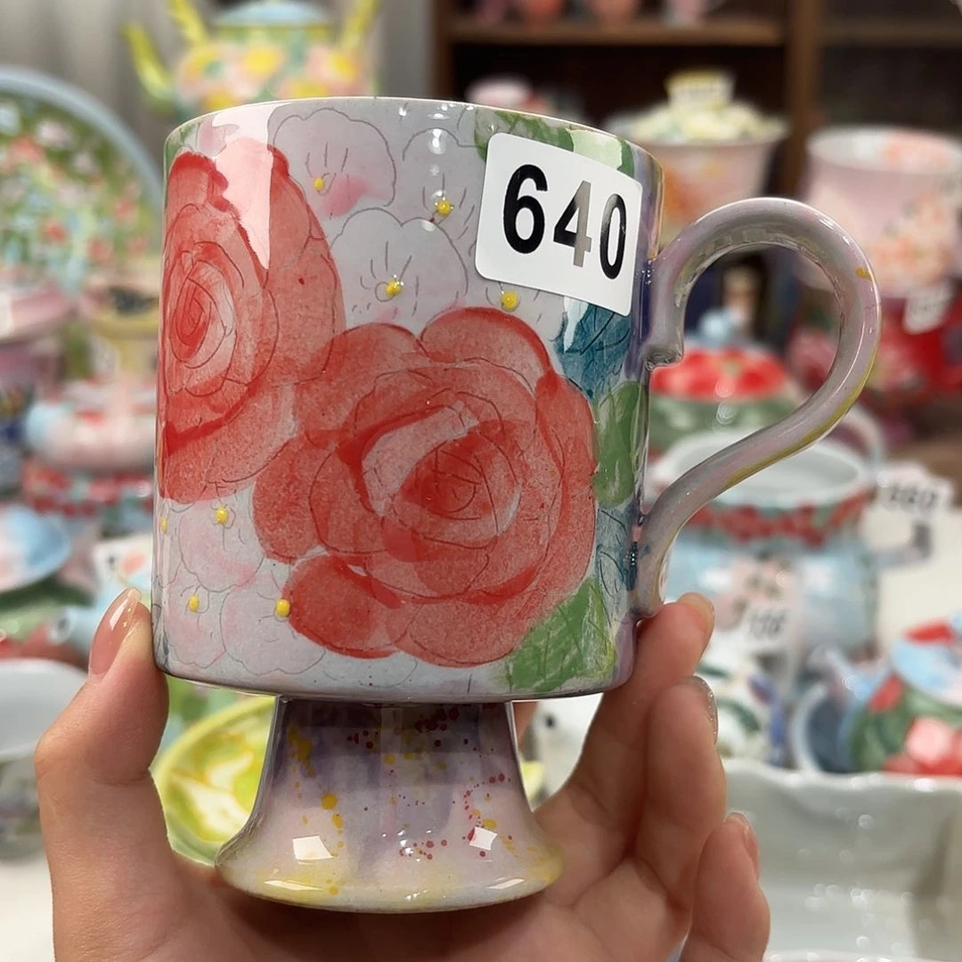 景德镇手绘高温釉下彩陶瓷茶具