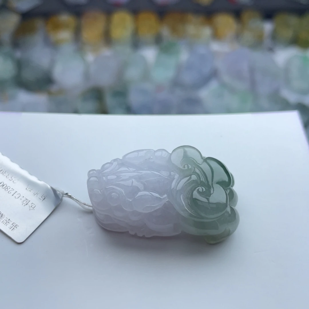 翡翠颈饰未镶嵌貔貅