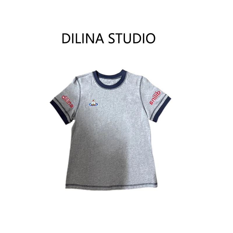 垚垚【彩色西西里】2025新款时尚圆领短袖T恤简约百搭女夏季