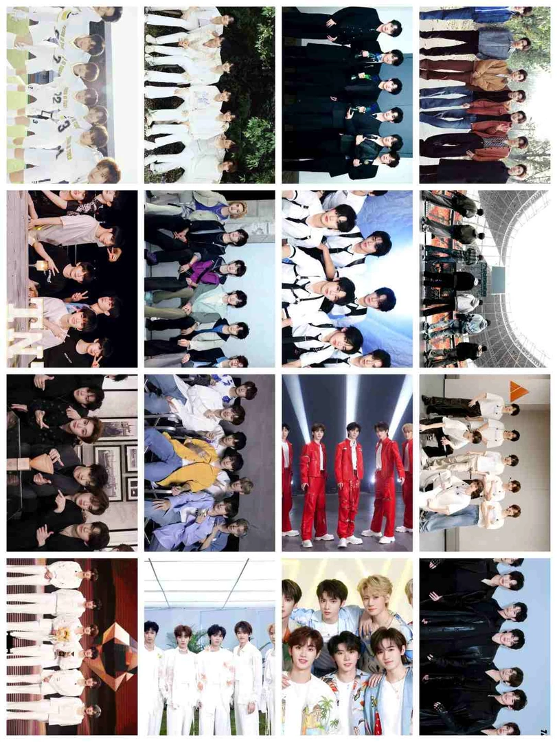 时代少年团明信片每张不一样的明星照片8张双面图