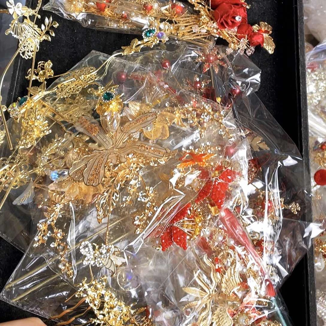 混合材质新娘头饰不退换默认瑕疵