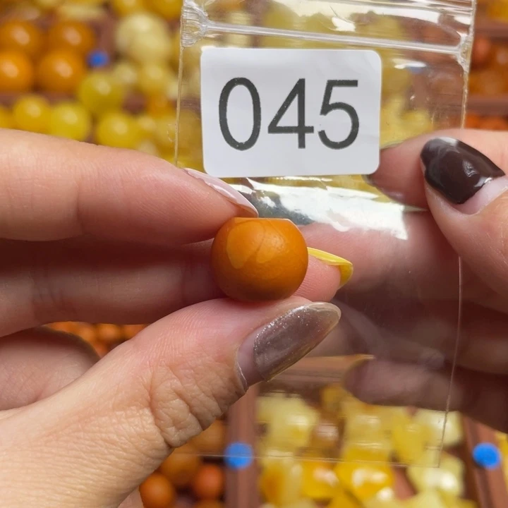 蜜蜡未镶嵌珠宝奇石老蜡橘皮飘花小苹果墩
