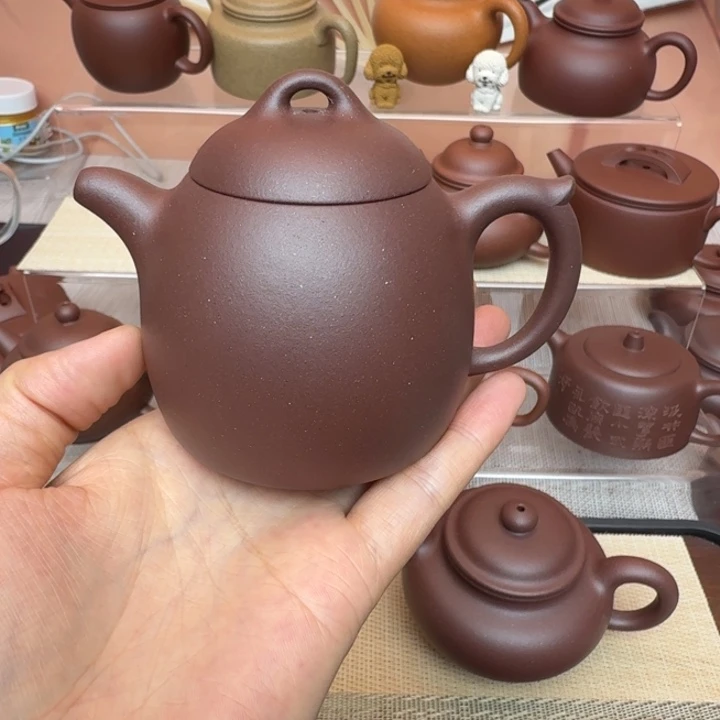 月***曲紫砂茶壶秦权160cc