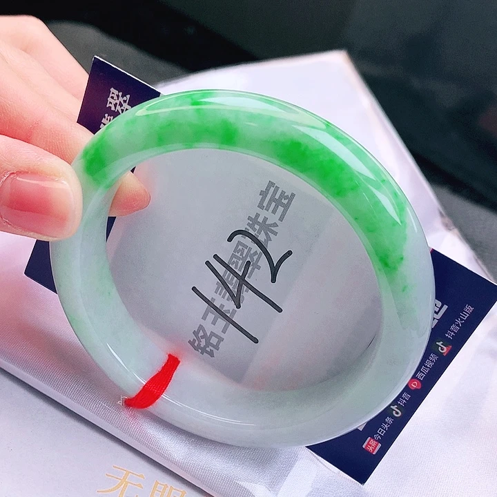 翡翠未镶嵌手镯缅甸天然a货翡翠手镯