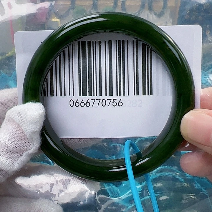 和田玉手镯未镶嵌57