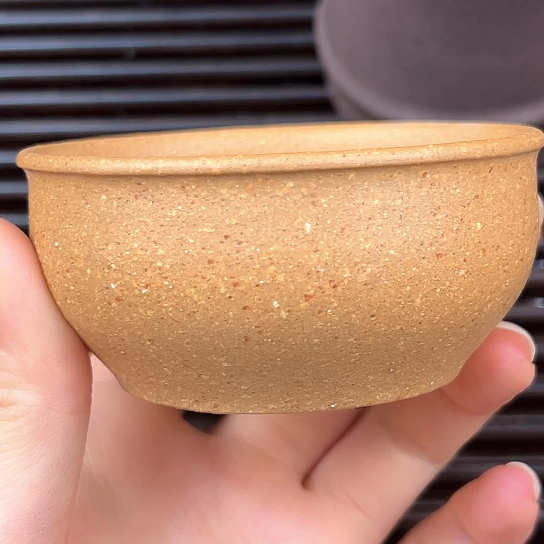 紫砂老段泥品茗杯不退不换