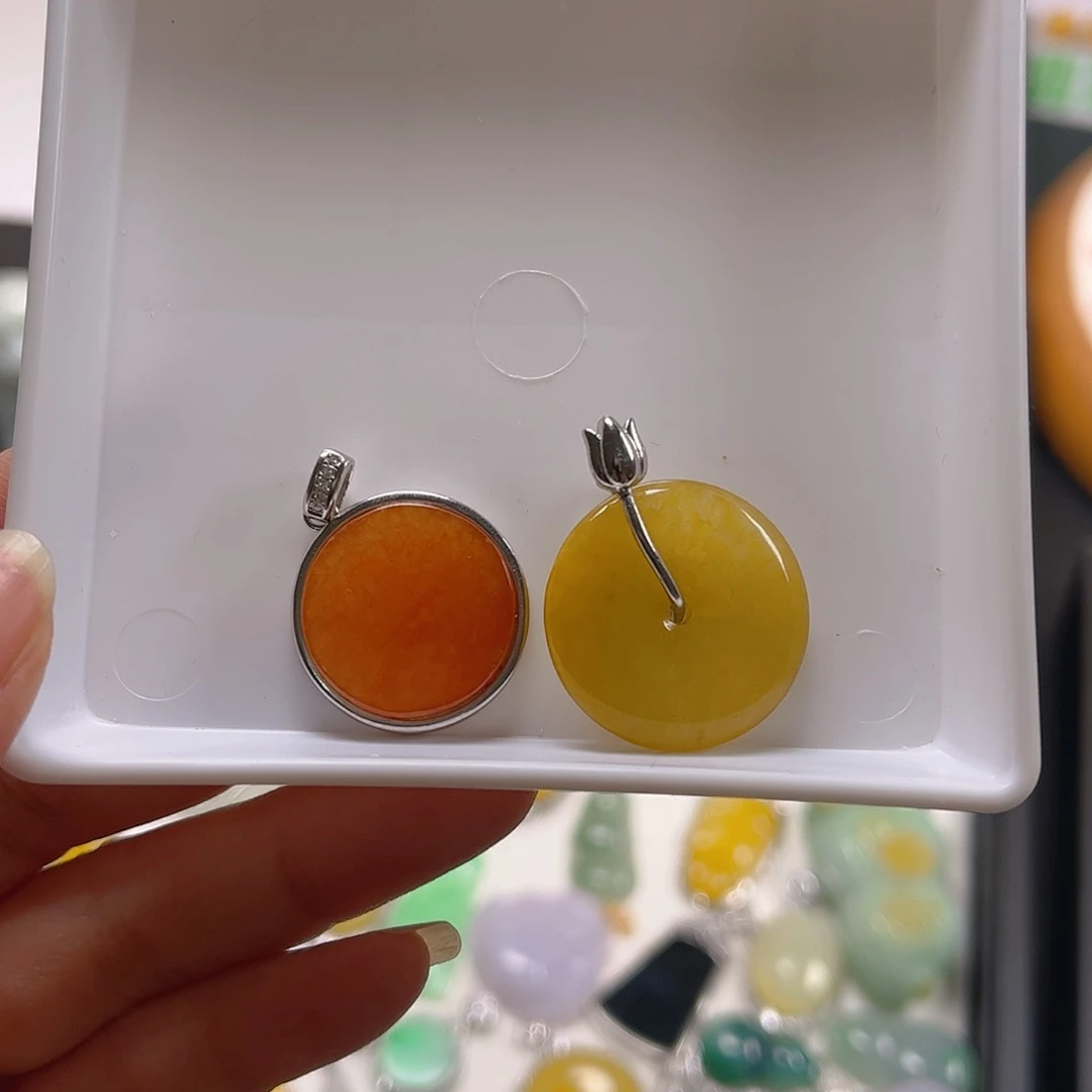 【闪购商品】翡翠颈饰银S925镶嵌伊***-吊坠