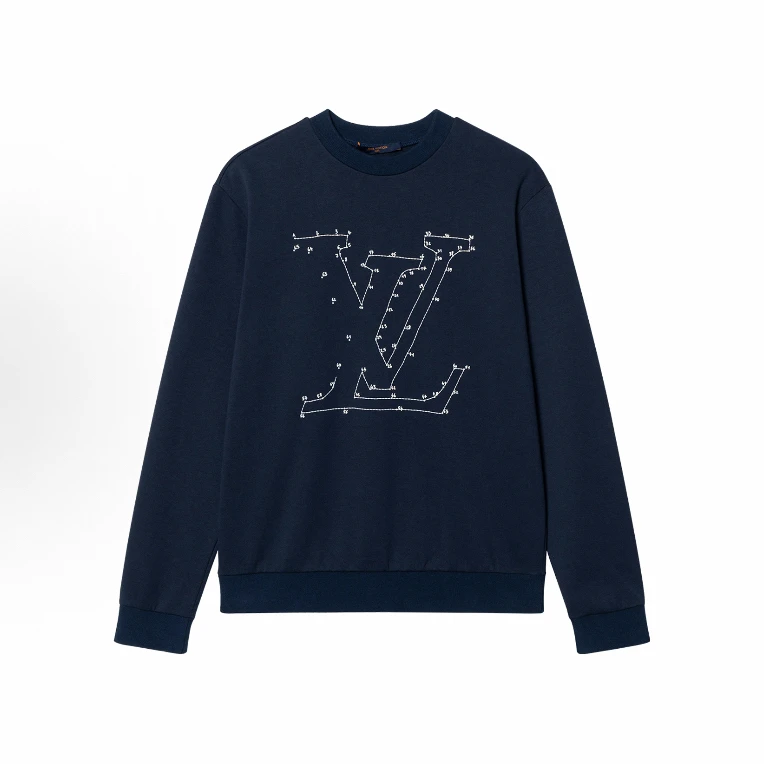 LOUIS VUITTON Logo刺绣经典套头圆领卫衣