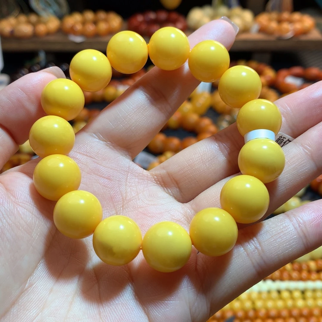 蜜蜡未镶嵌手串蜜蜡手串