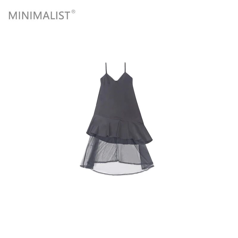 极限民《沁芳》春夏季时尚气质长款设计师款吊带连衣裙F5101J1305