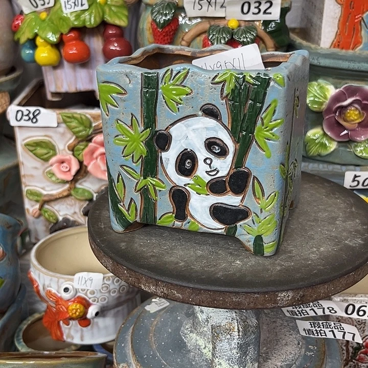 粗陶材质多肉花盆