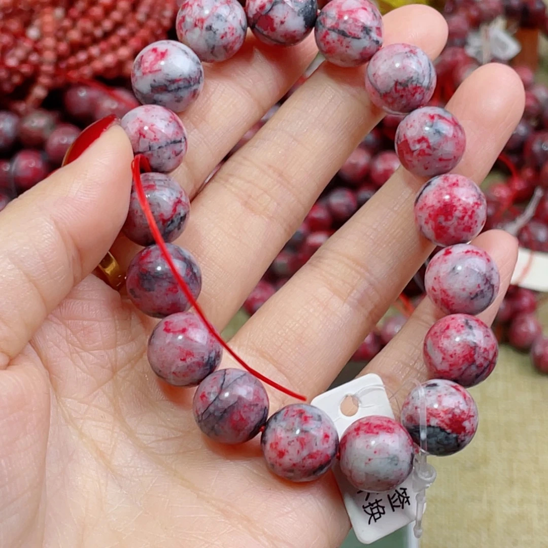 天然辰砂天然原石手串