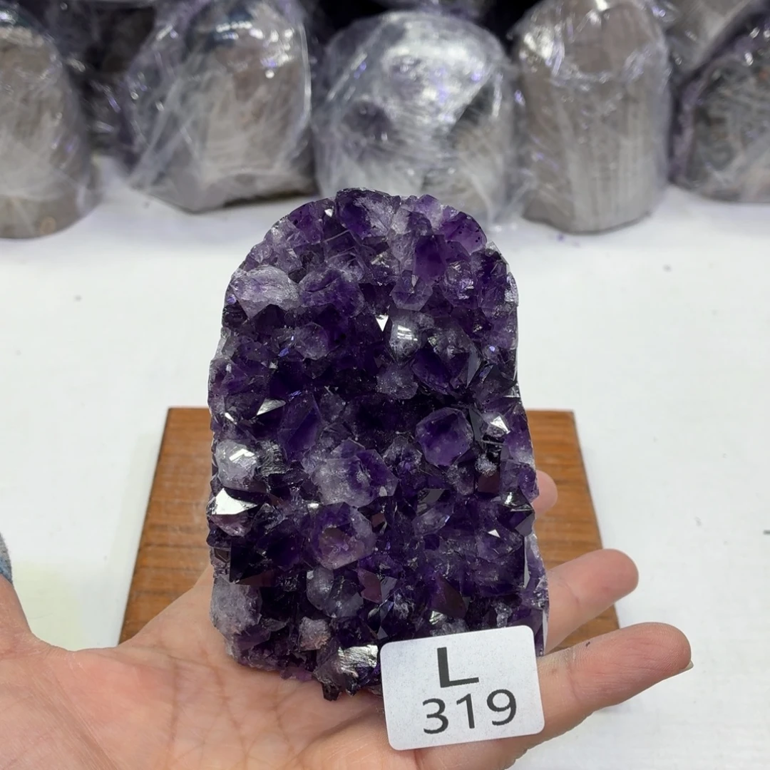 水晶摆件未镶嵌天然紫水晶