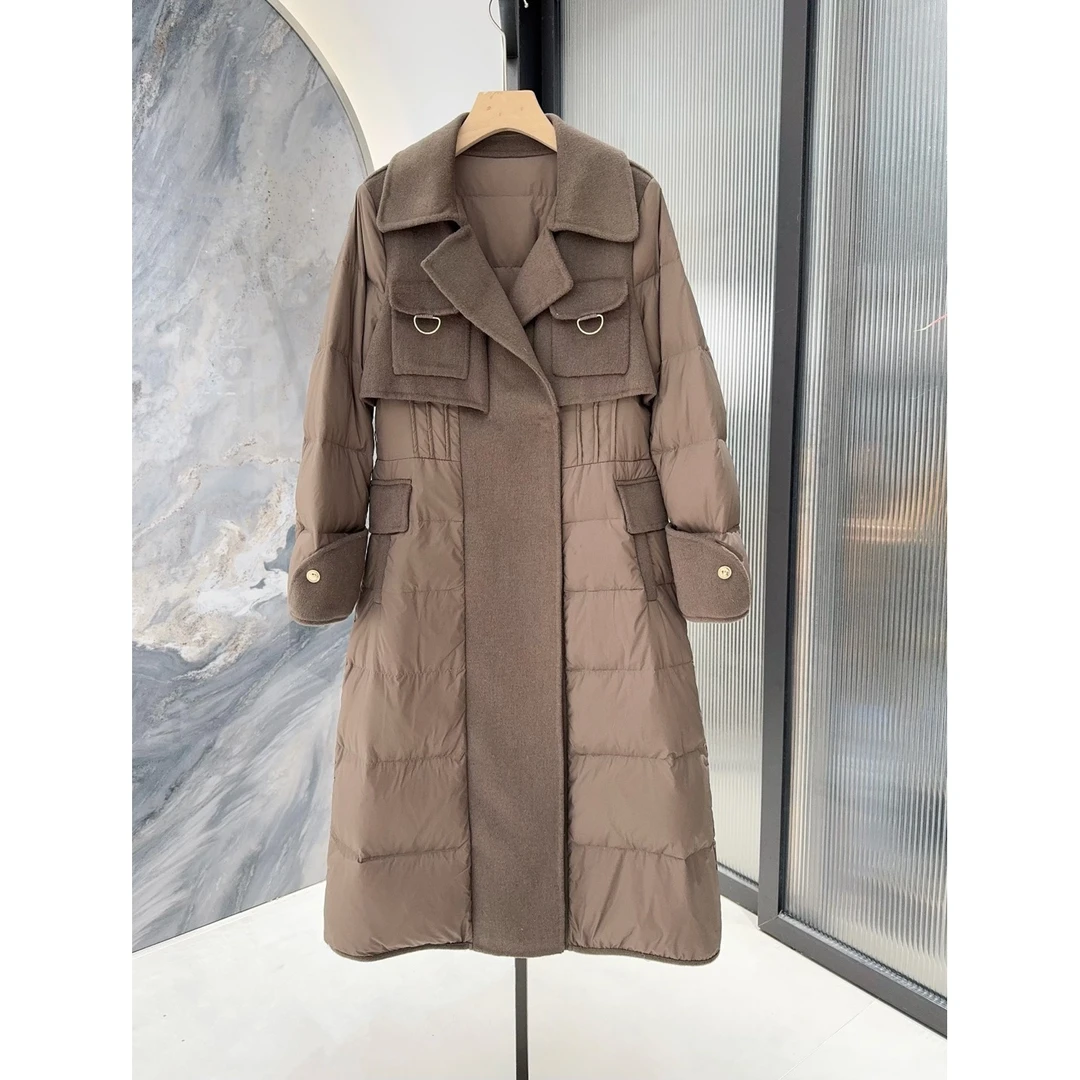 【小辣椒专属】时尚新款XX羊拼接外套女7135DD