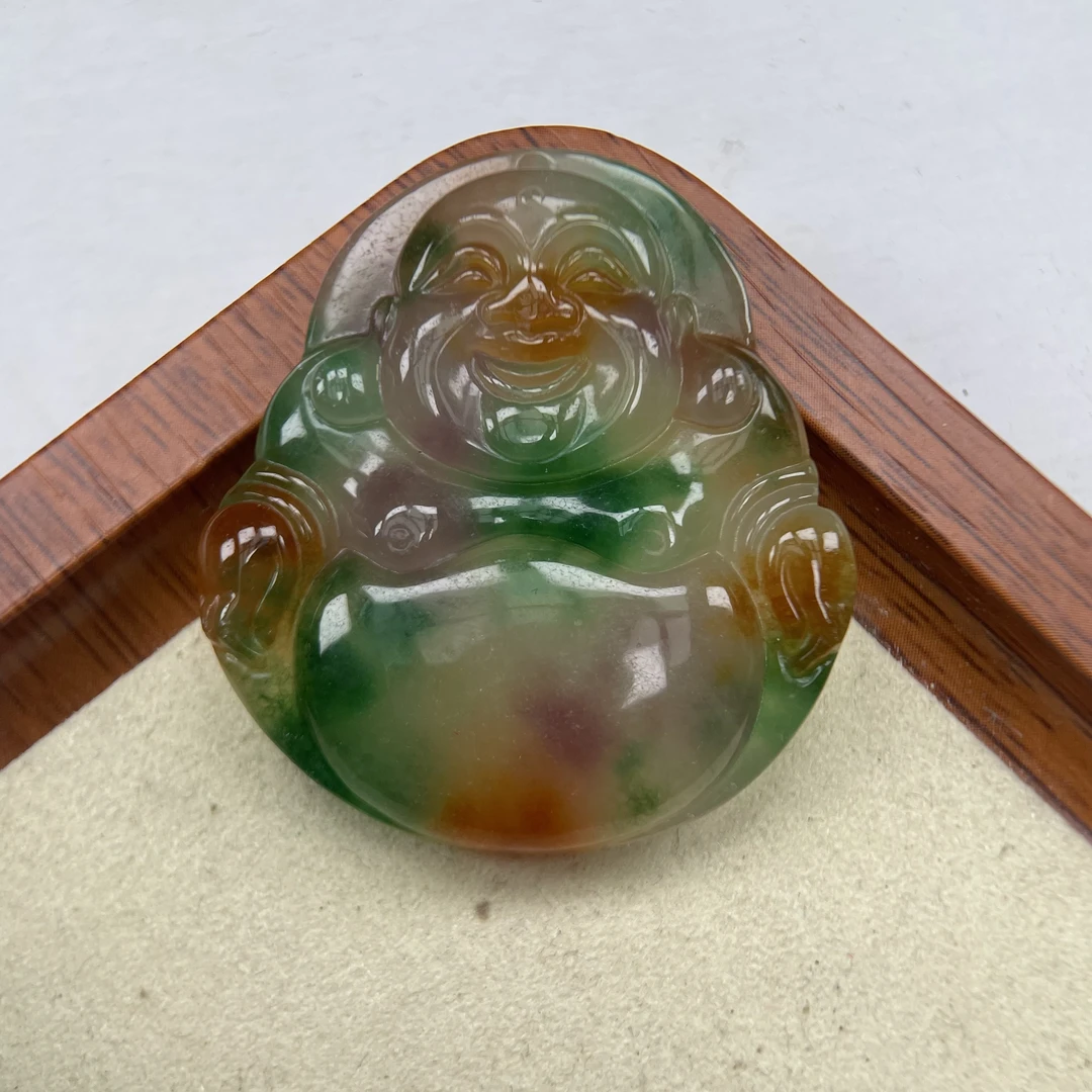 A773三彩佛公吊坠多样发货其一