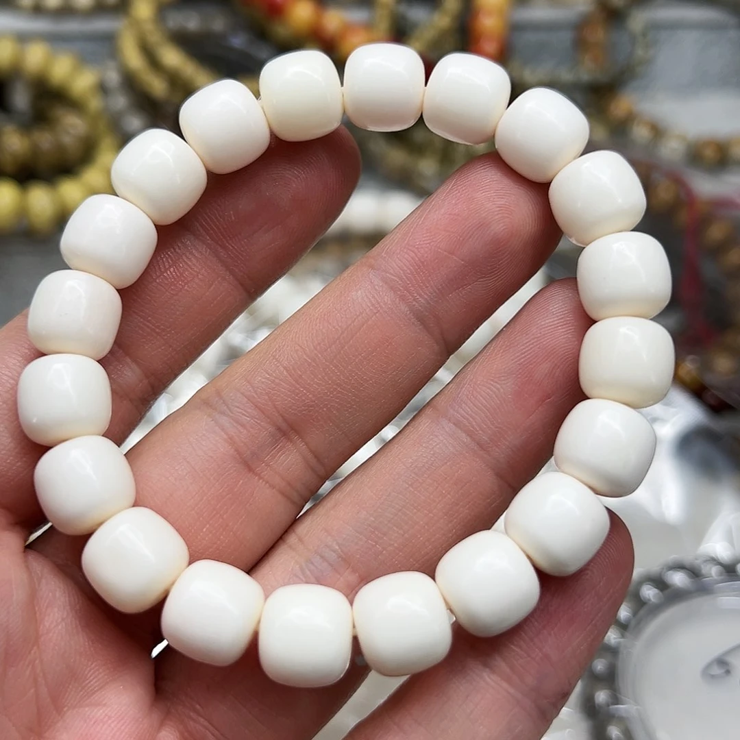 驼骨手串/手链91白驼骨单圈1.1桶有粽裂