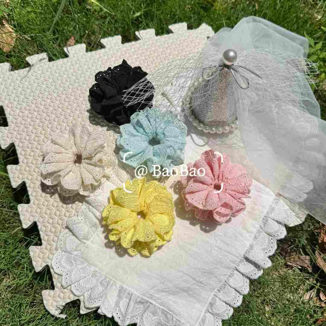 手工日韩头绳清新简约复古甜美儿童大肠儿童发圈宝宝儿童发圈