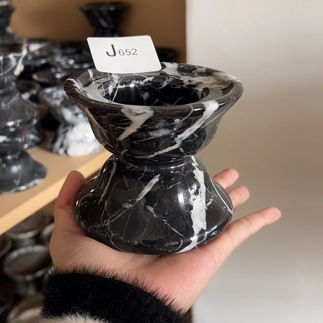 石材J652宝黑烛台香炉