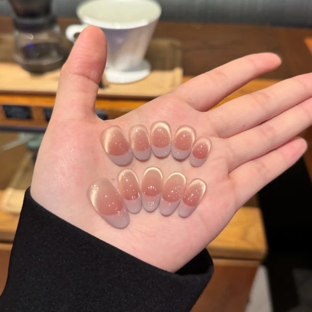 【芋泥可颂】【活动专属链接 可参与满减】3041902 纯手工穿戴甲