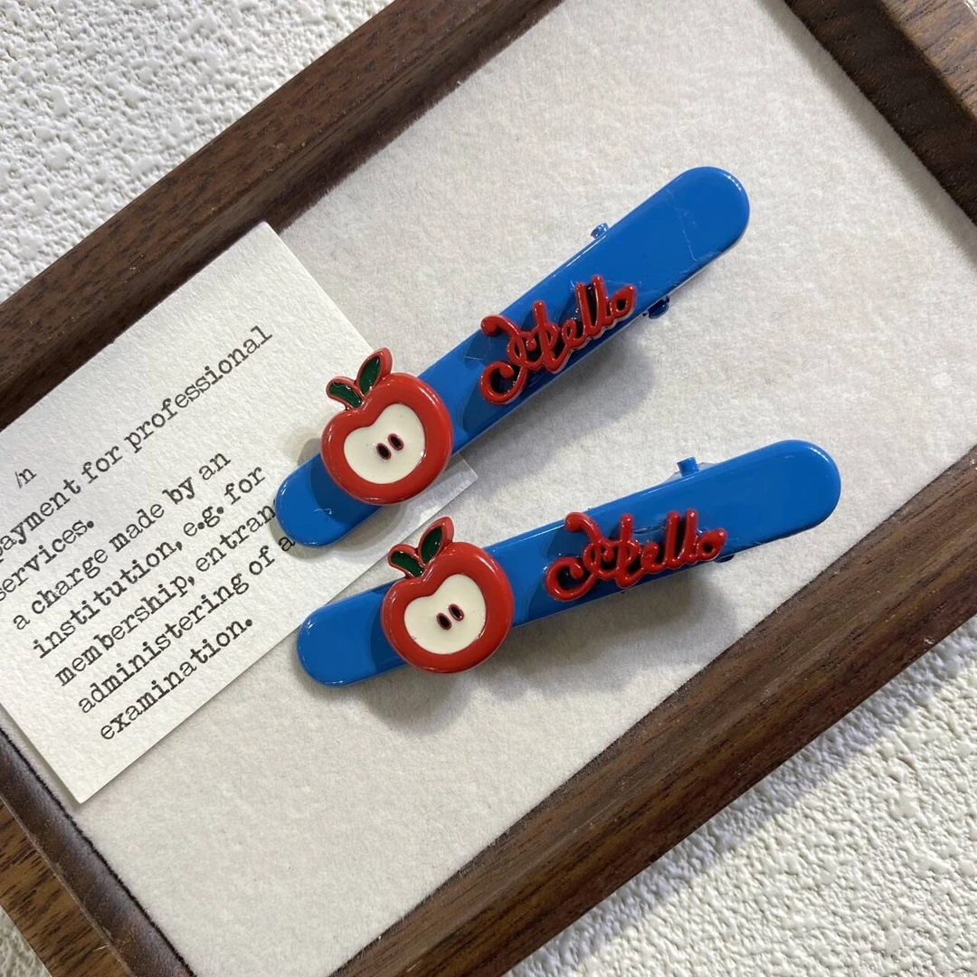 简约百搭苹果发夹 T65