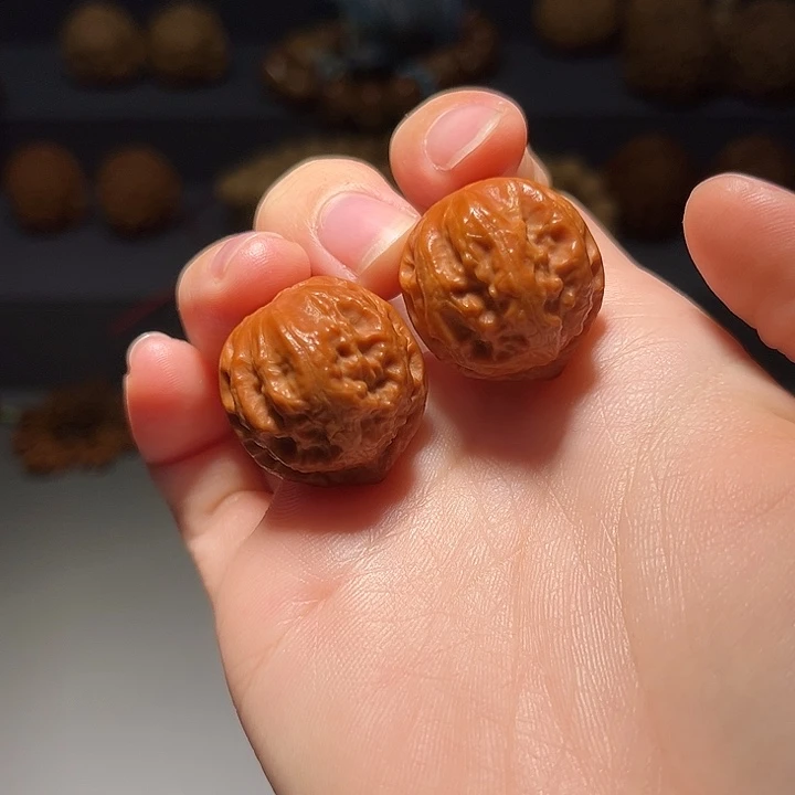 把件文玩核桃红豆295