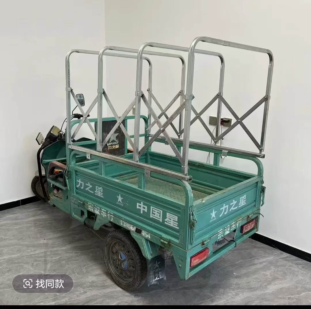 电动三轮车雨棚自动伸缩推拉折叠篷布