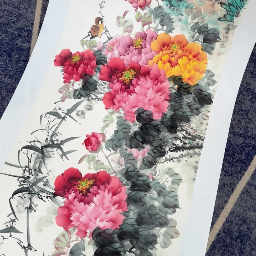 国画国画作品山水花鸟