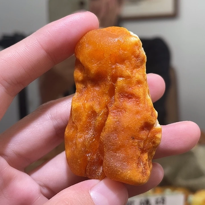 裸石琥珀未镶嵌香腊把件