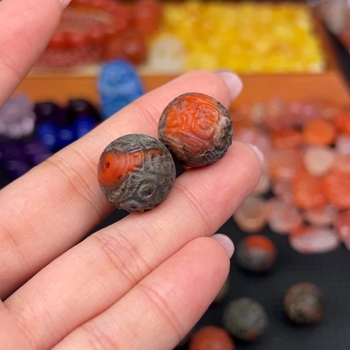 南红玛瑙未镶嵌吊坠(不含链)