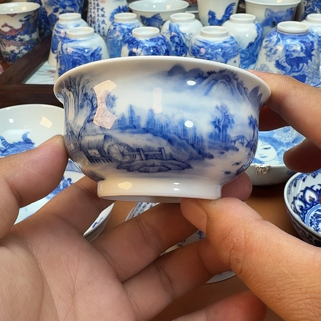 摆件手****9景德镇全手工手绘陶瓷