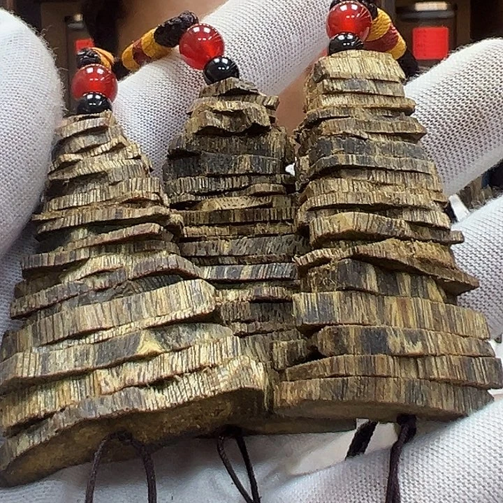 沉香碎屑沉香国香奇楠原材料车挂10g+多样性发一