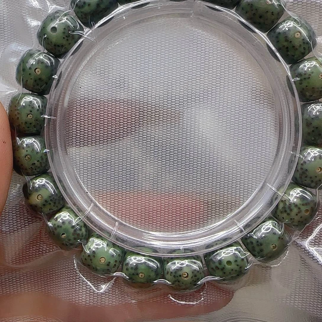 星月菩提手串256哈哈绿星月菩提1.1桶单圈