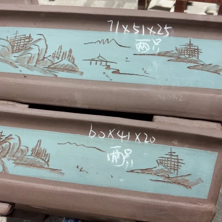 白***）宜兴紫砂花盆，现货发